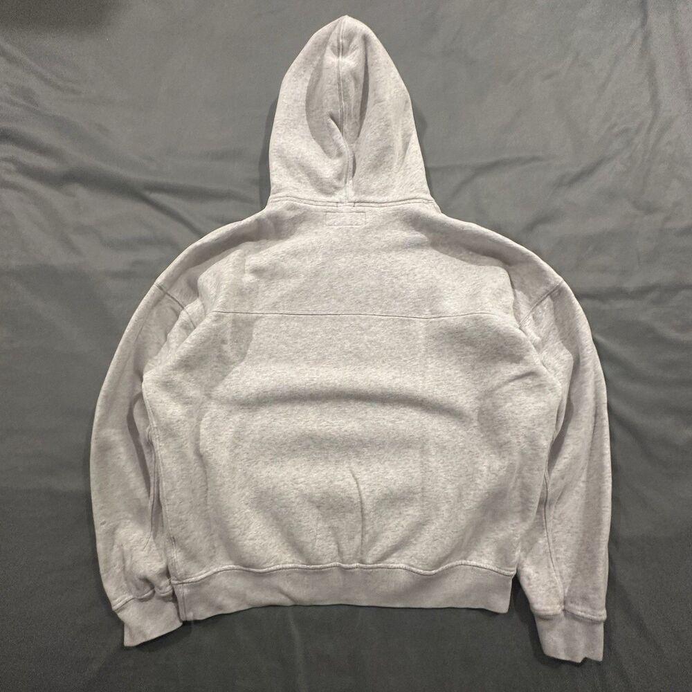 Abercrombie & Fitch Soft A&F Essentials Hoodie Men's M Oversized Light Gray - Picture 8 of 8